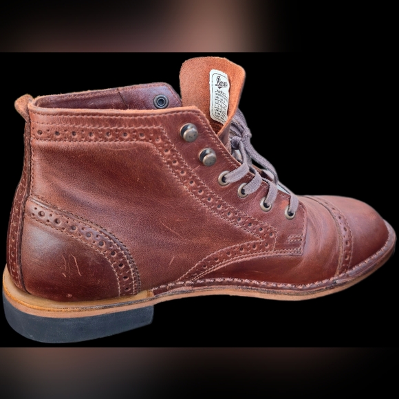 Danner Jack II Brogue Boots - Dare Coffee Brown Leather - Size 9 - Picture 3 of 8